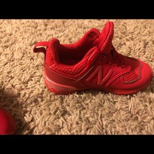 Red new balance boy or girl toddler size 7